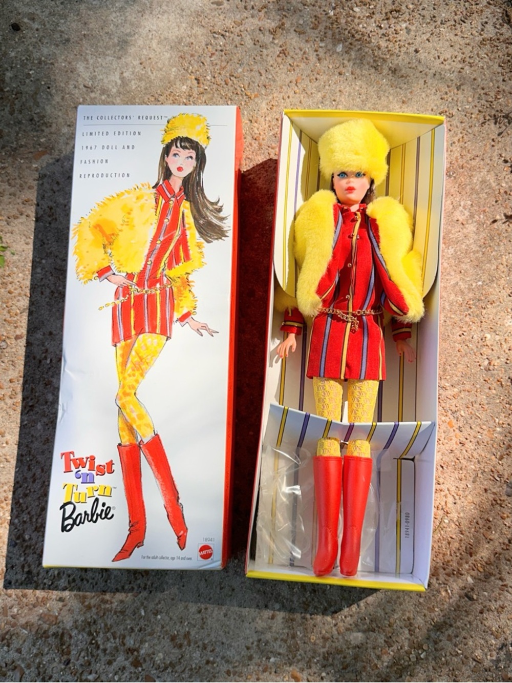Twist ‘n Turn Barbie 1997 Limited Edition 1967 Doll and Fashion Reproduction NEW